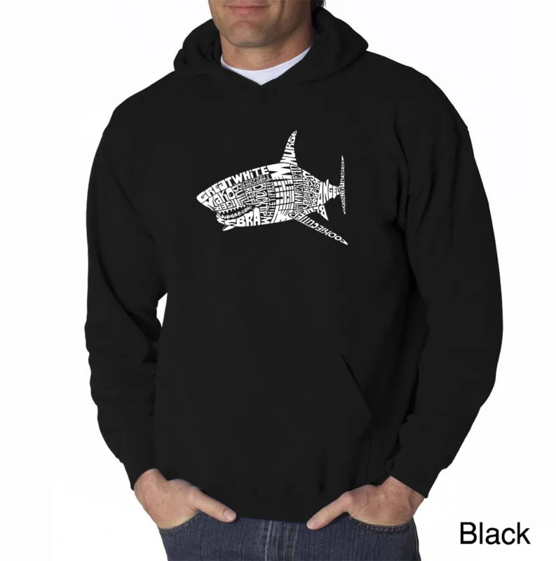 SPECIES OF SHARK - Men's Word Art Hooded Sweatshirt sold by LA Pop Art
