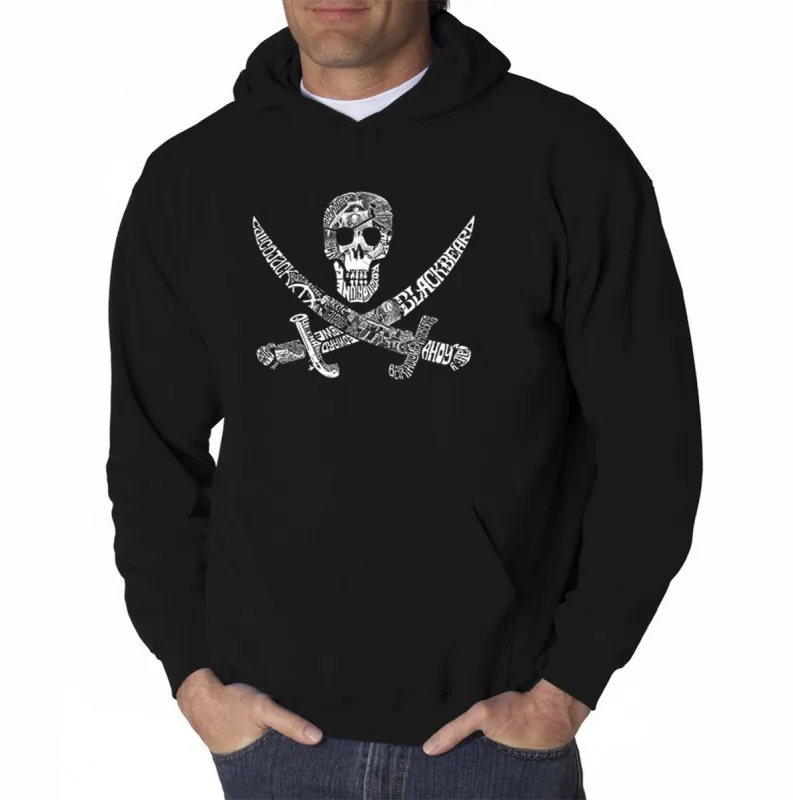 PIRATE CAPTAINS, SHIPS AND IMAGERY - Men's Word Art Hooded Sweatshirt sold by LA Pop Art