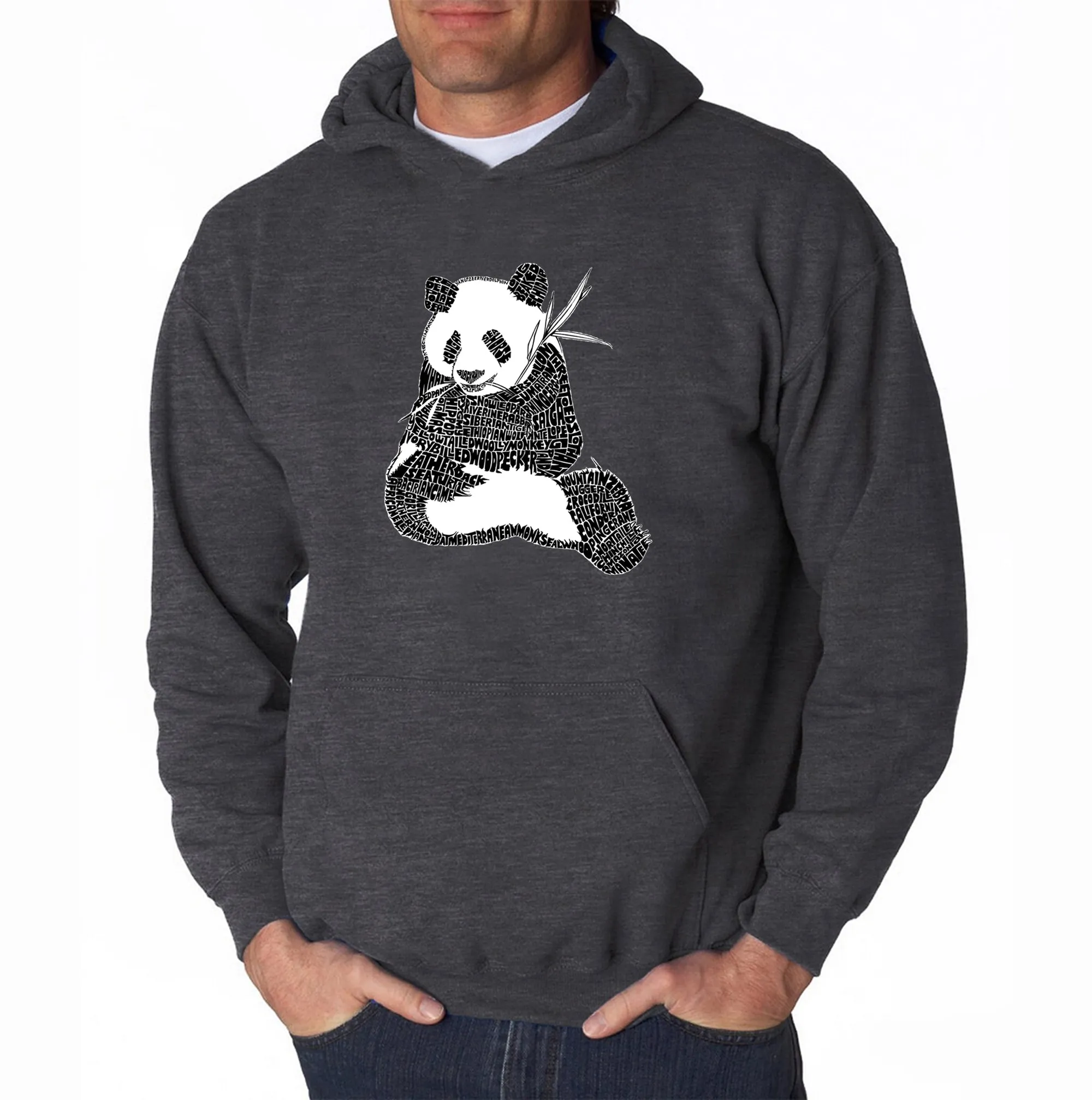 ENDANGERED SPECIES - Men's Word Art Hooded Sweatshirt sold by LA Pop Art product image thumbnail 3