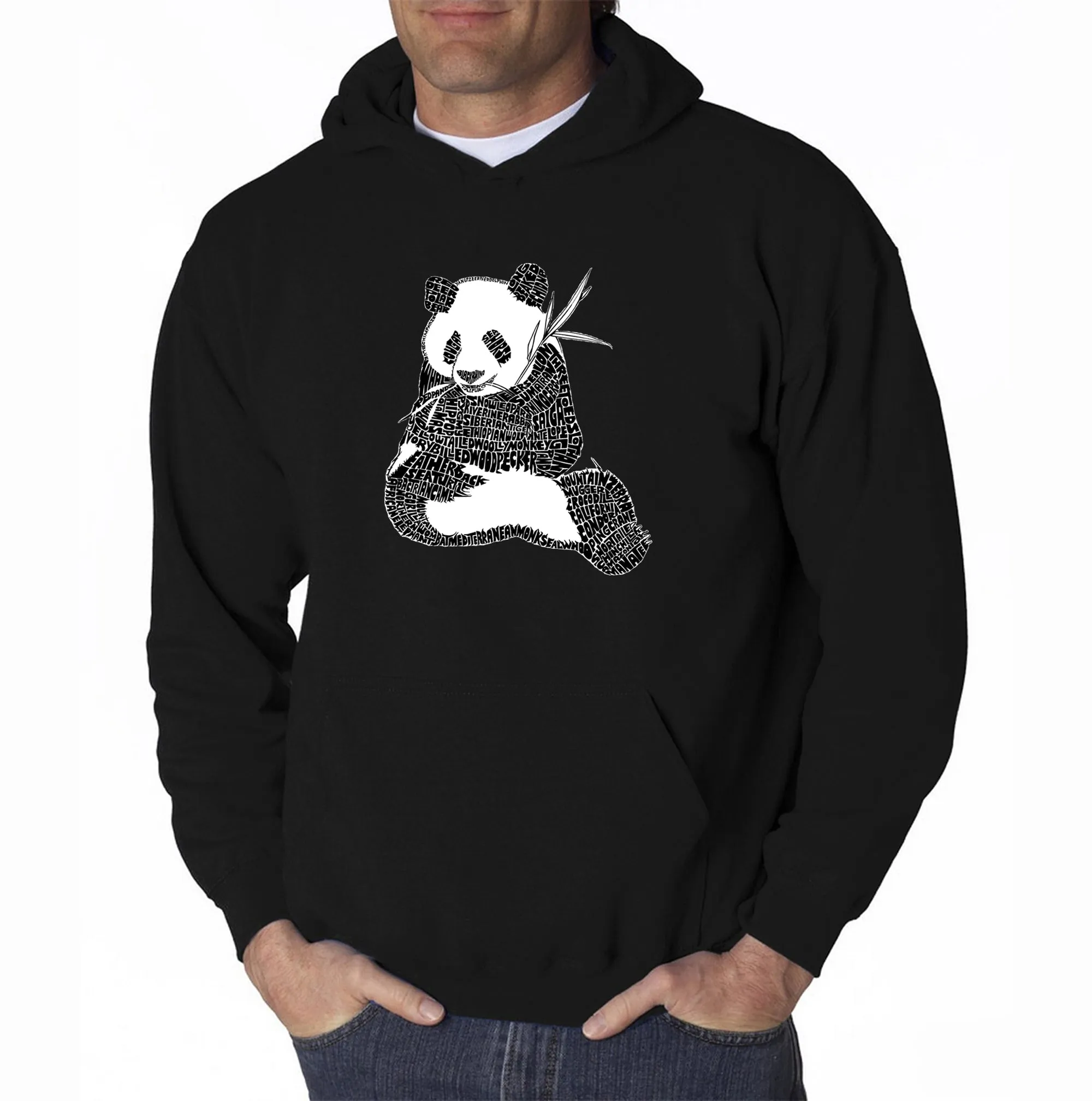 ENDANGERED SPECIES - Men's Word Art Hooded Sweatshirt sold by LA Pop Art