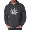 50 DIFFERENT STREET TERMS FOR MARIJUANA - Men's Word Art Hooded Sweatshirt sold by LA Pop Art