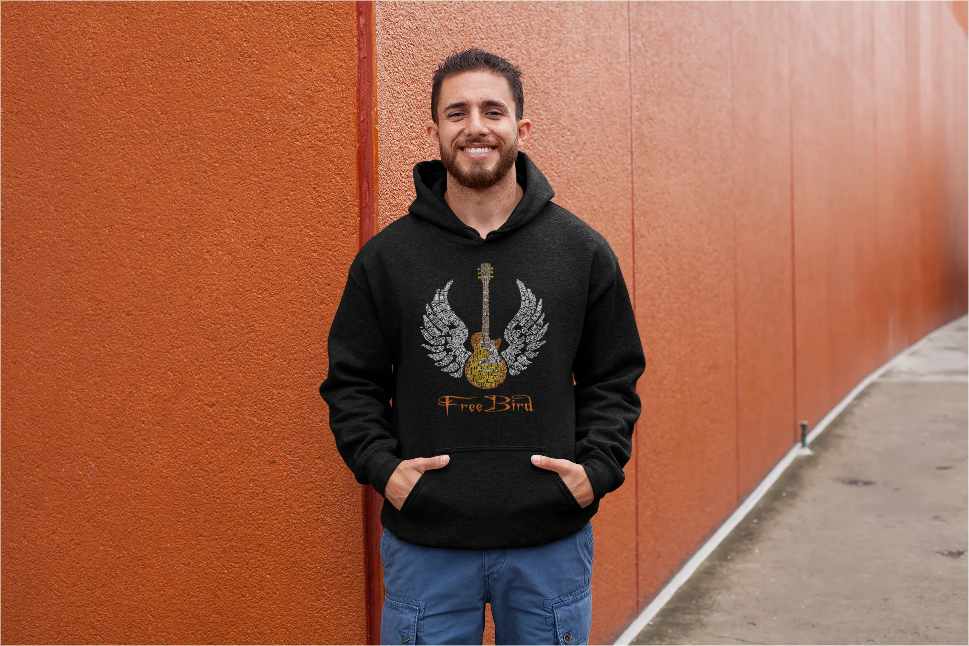 LYRICS TO FREE BIRD - Men's Word Art Hooded Sweatshirt sold by LA Pop Art product image thumbnail 4