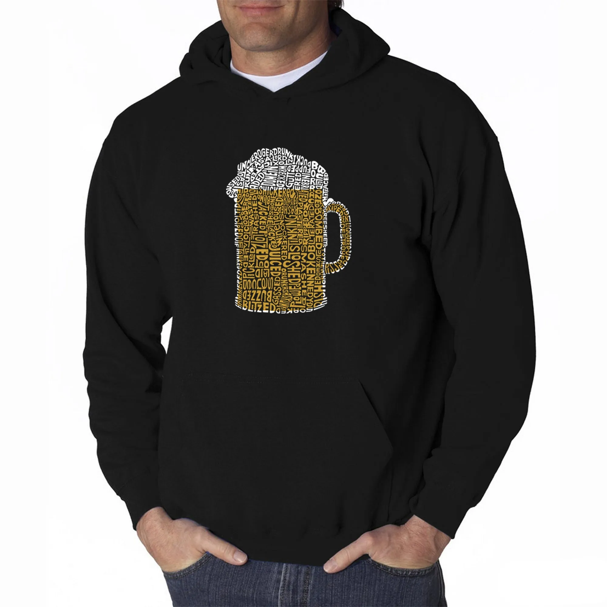 Slang Terms for Being Wasted - Men's Word Art Hooded Sweatshirt sold by LA Pop Art