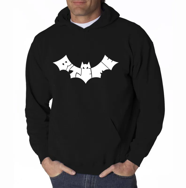BAT BITE ME - Men's Word Art Hooded Sweatshirt sold by LA Pop Art
