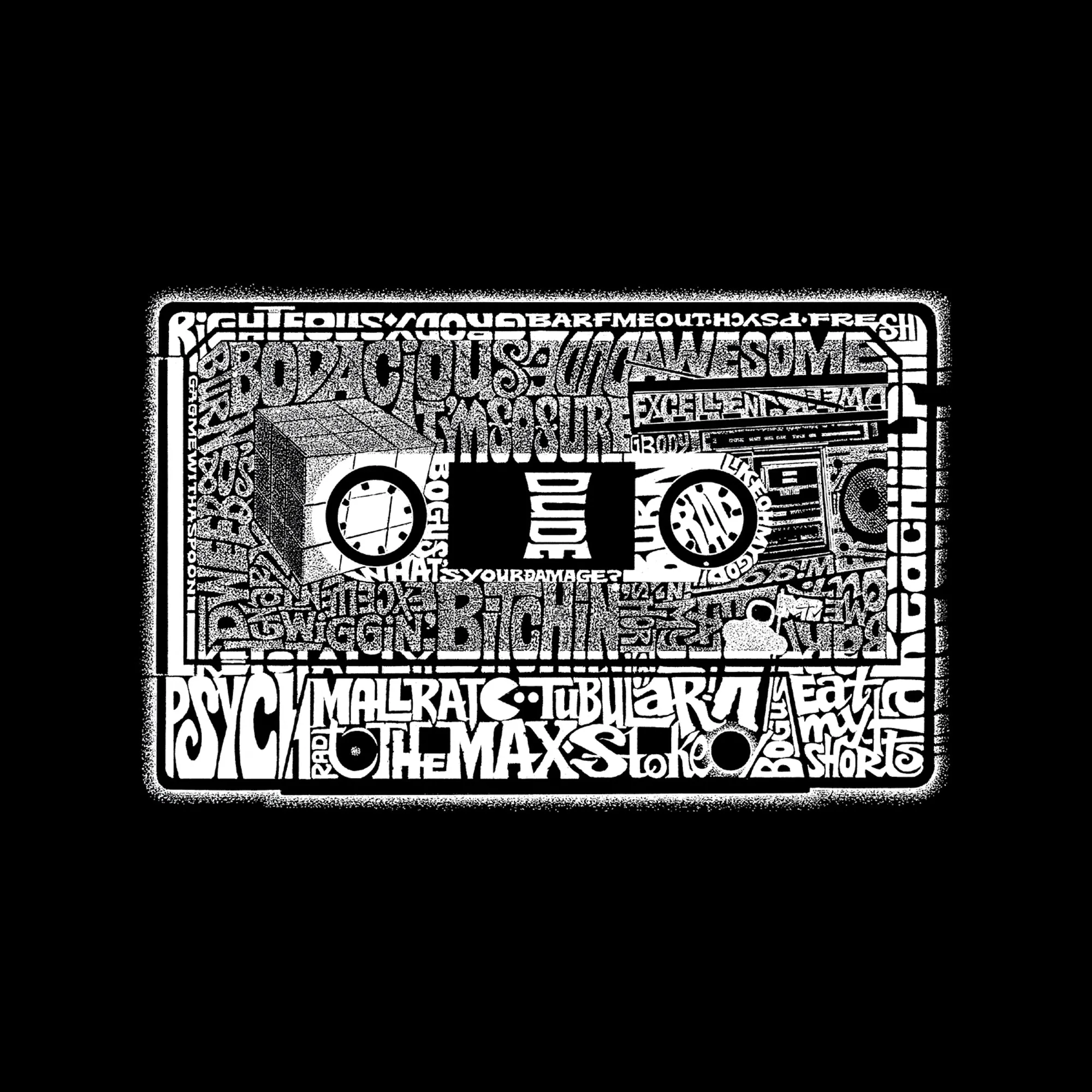 The 80's - Men's Word Art Hooded Sweatshirt sold by LA Pop Art product image thumbnail 2