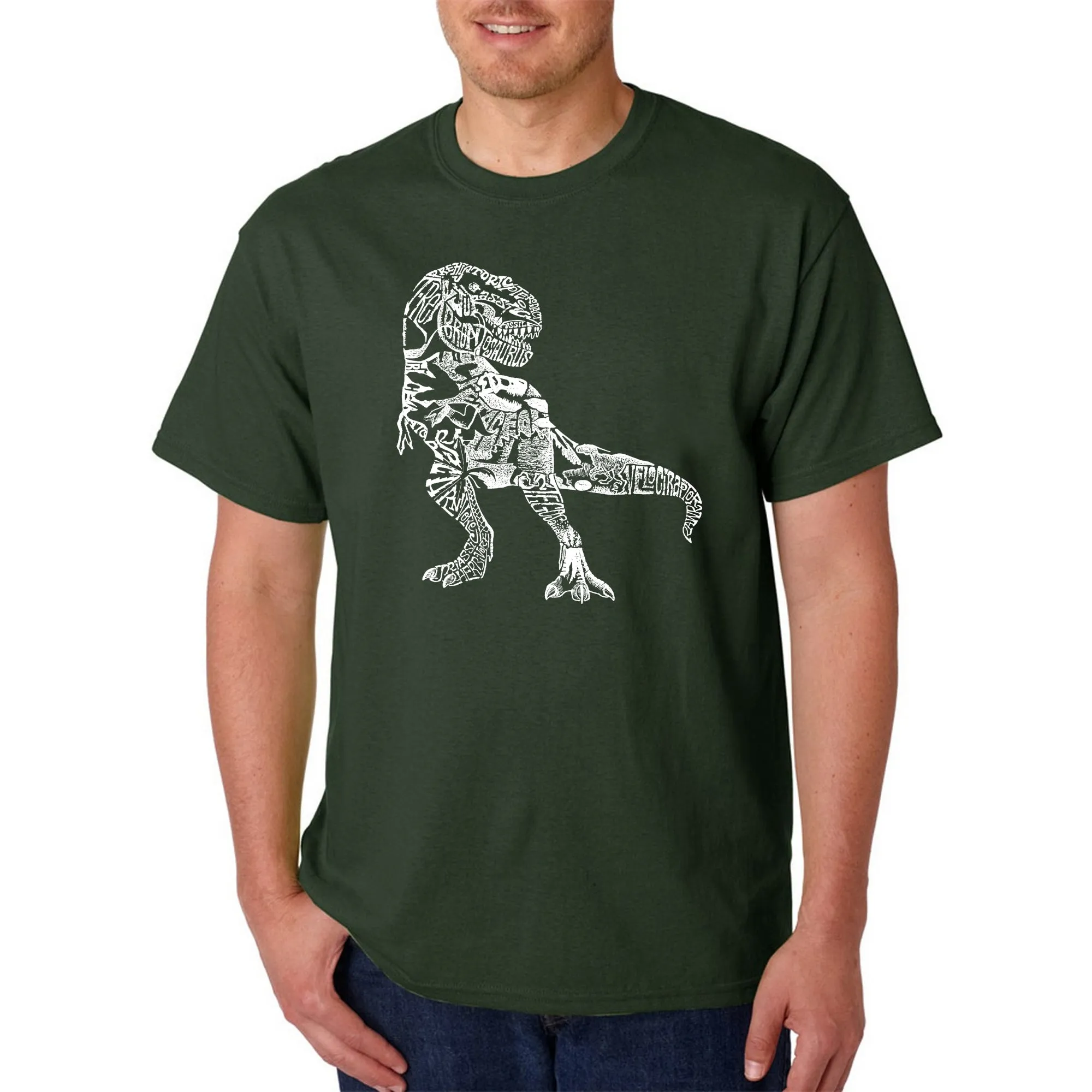 Dino Pics - Men's Word Art T-Shirt sold by LA Pop Art product image thumbnail 4