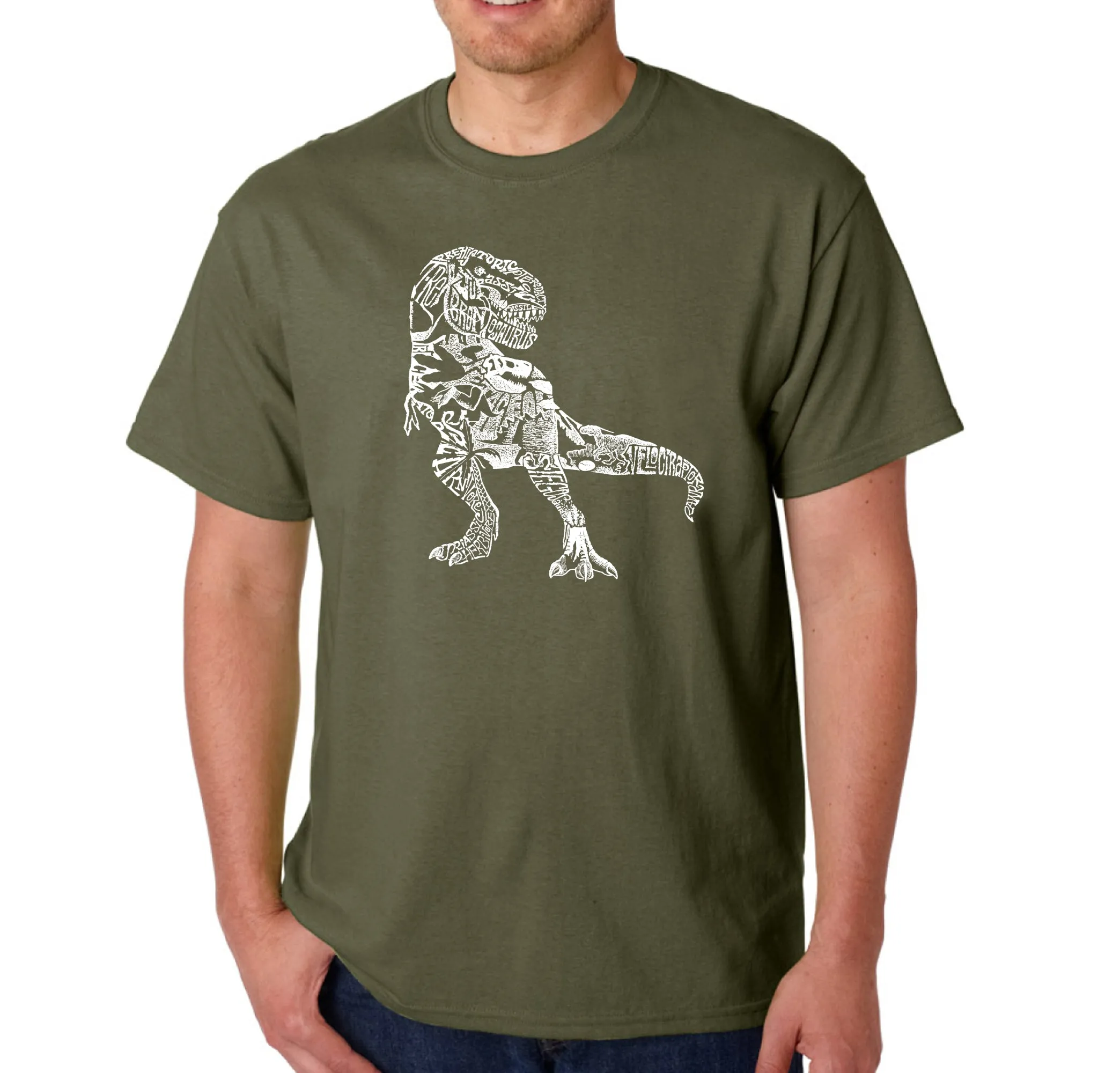 Dino Pics - Men's Word Art T-Shirt sold by LA Pop Art product image thumbnail 5