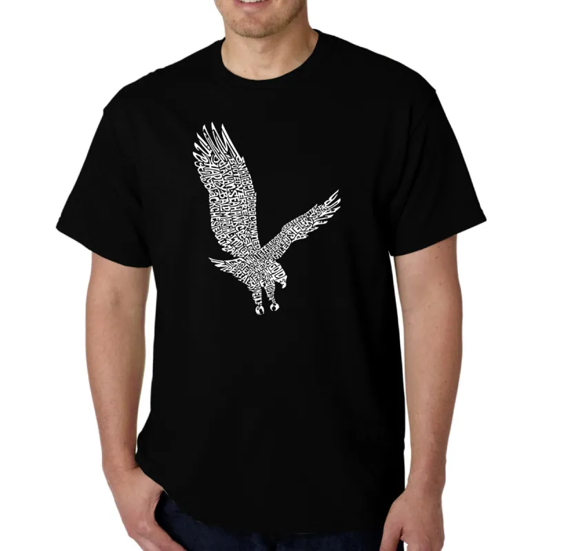 Eagle - Men's Word Art T-Shirt sold by LA Pop Art