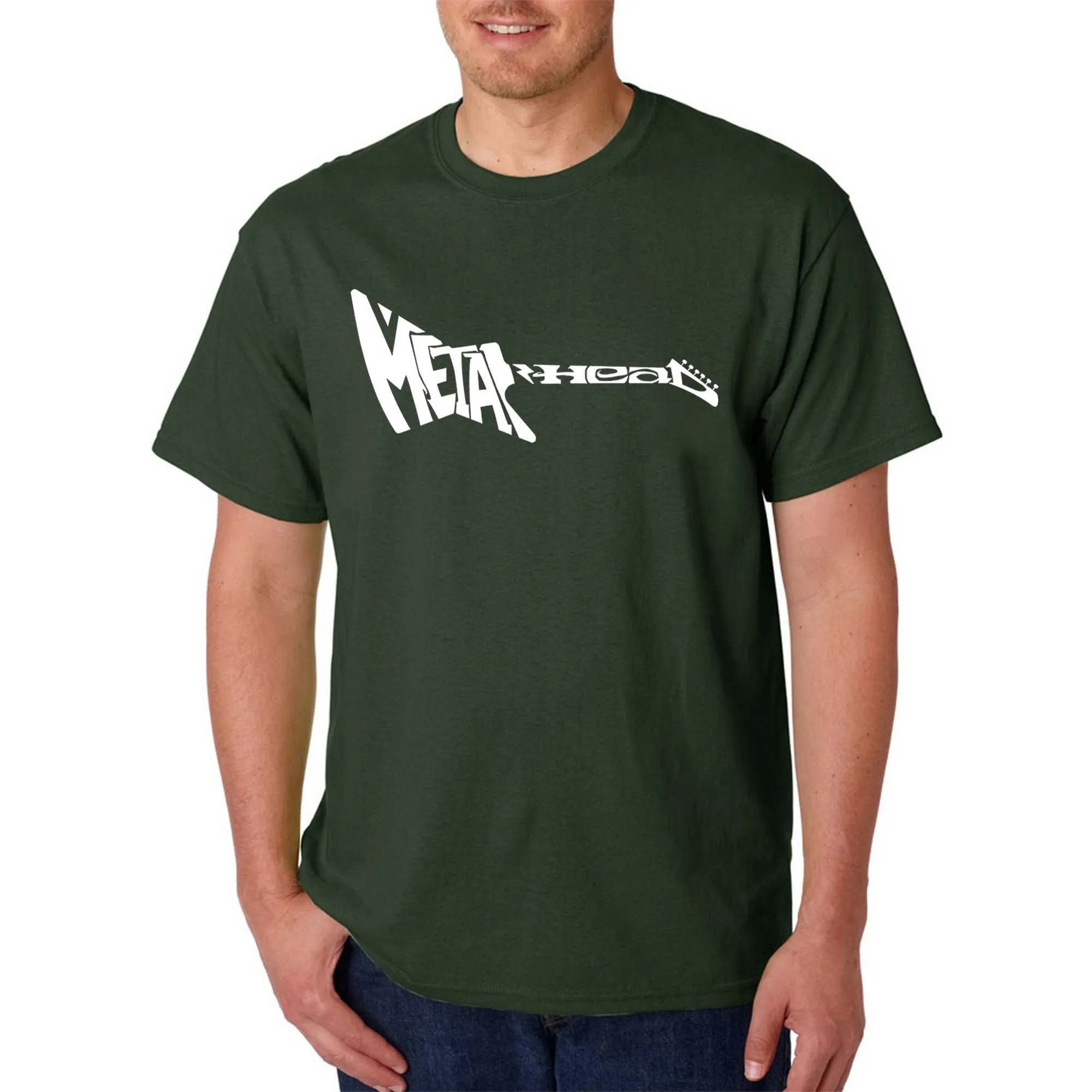 Metal Head - Men's Word Art T-Shirt sold by LA Pop Art product image thumbnail 4