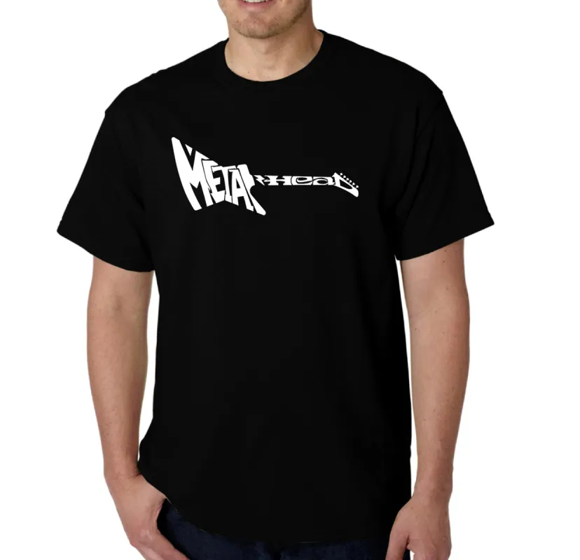 Metal Head - Men's Word Art T-Shirt sold by LA Pop Art
