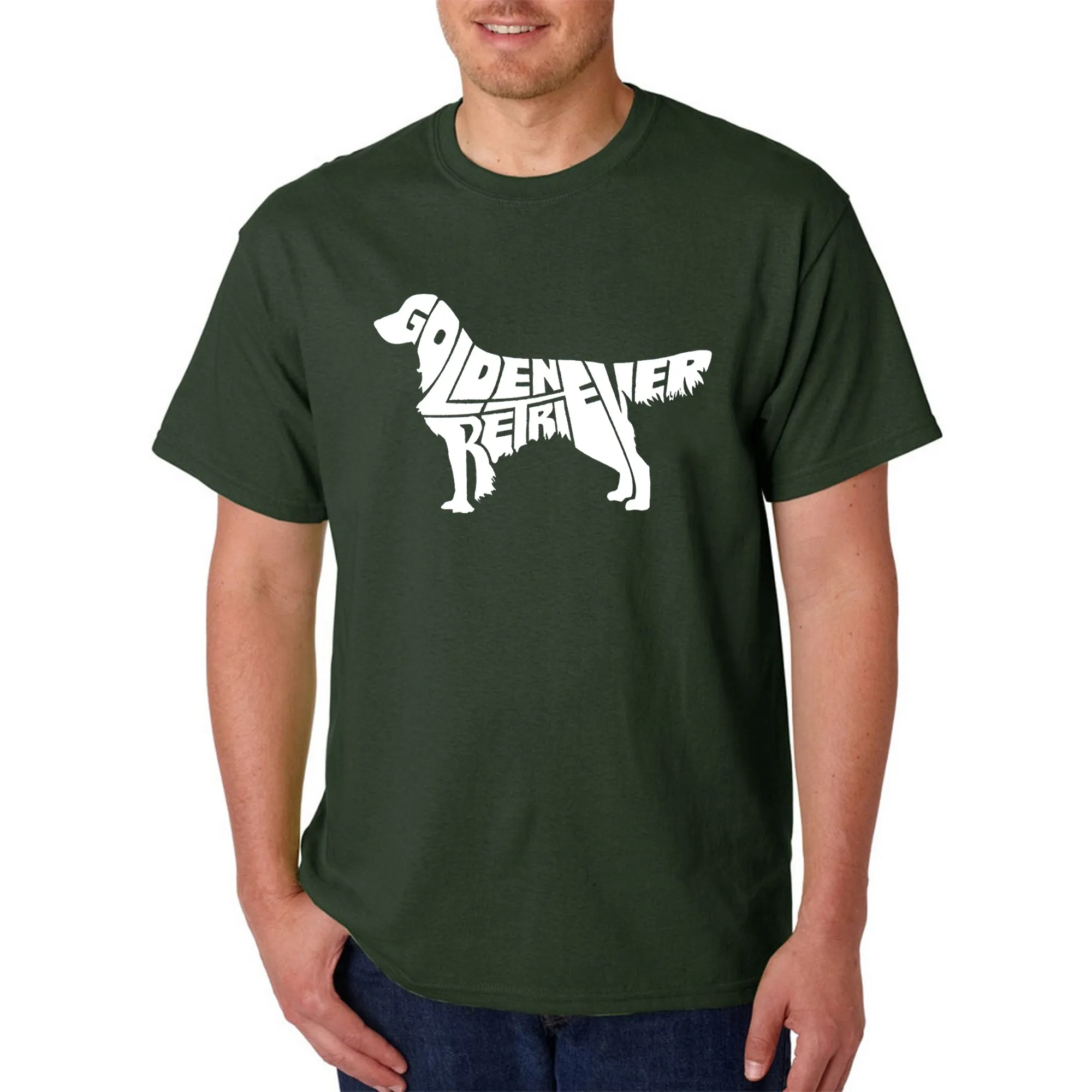 Golden Retreiver - Men's Word Art T-Shirt sold by LA Pop Art product image thumbnail 4