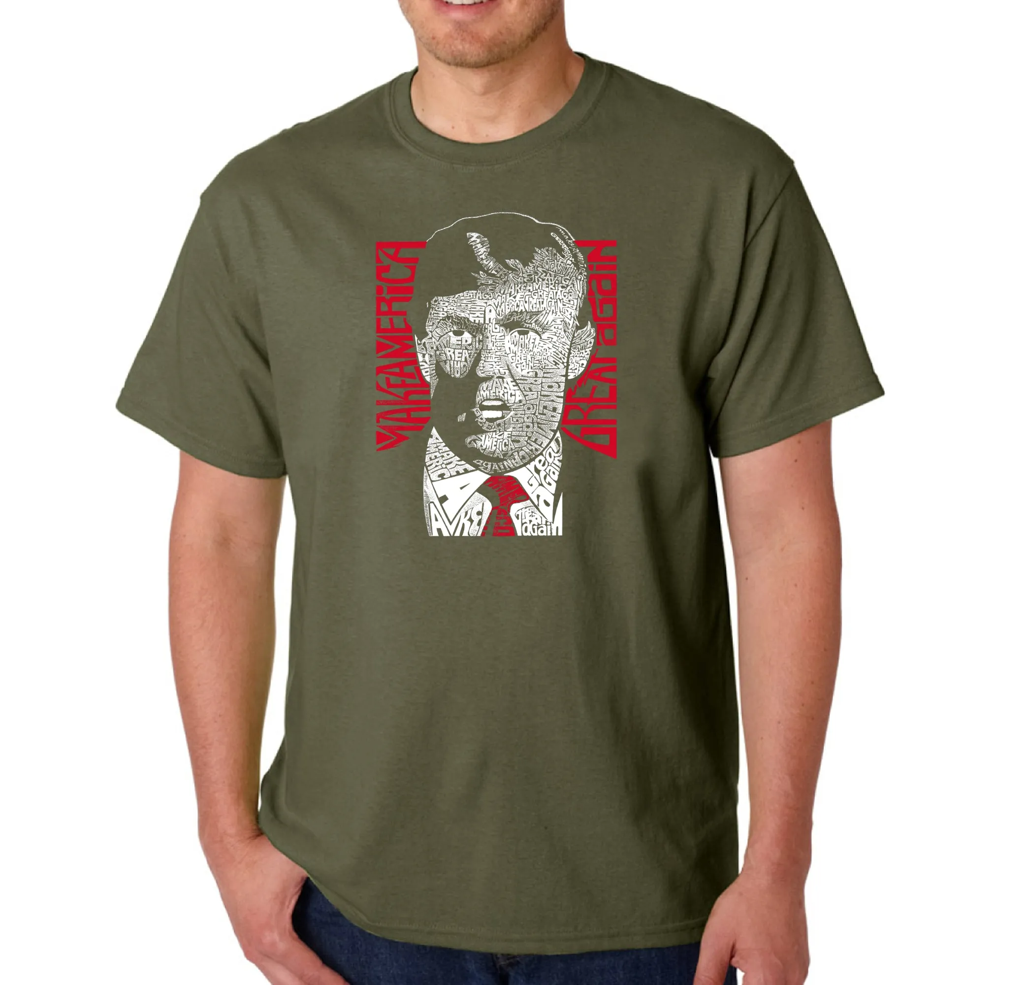 TRUMP Make America Great Again - Men's Word Art T-Shirt sold by LA Pop Art product image thumbnail 5