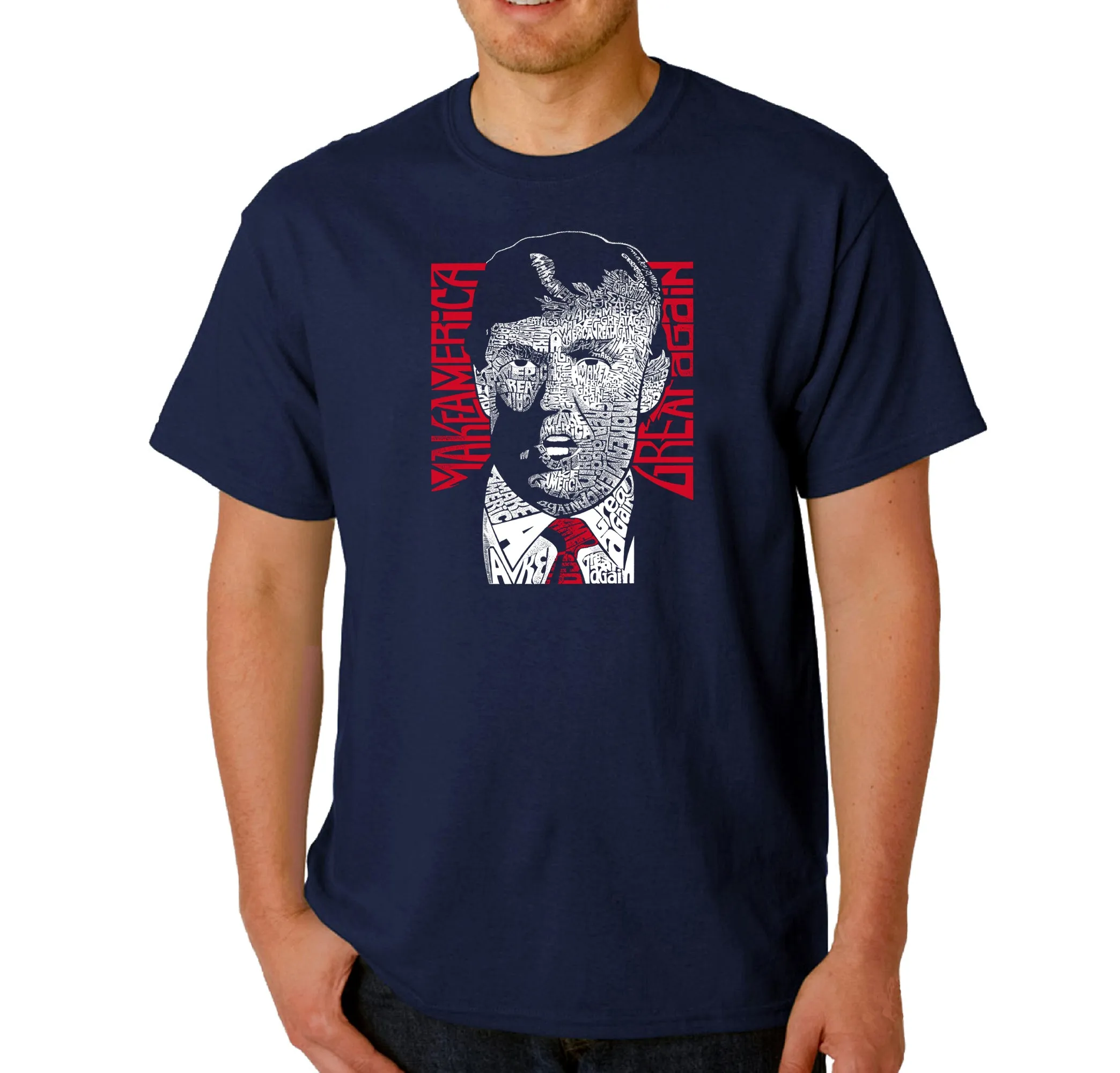 TRUMP Make America Great Again - Men's Word Art T-Shirt sold by LA Pop Art product image thumbnail 3