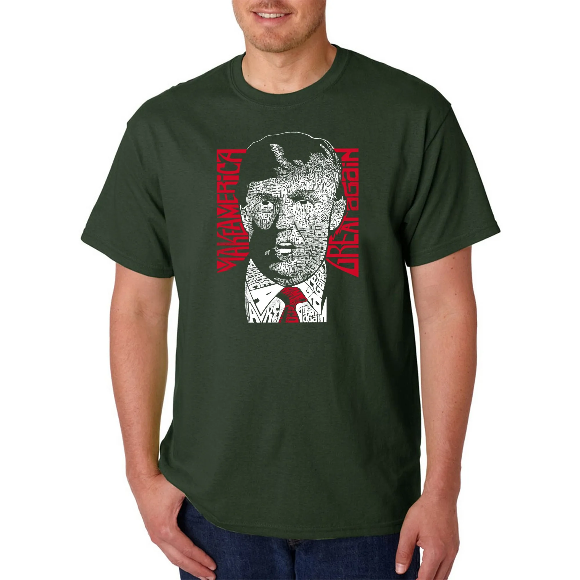 TRUMP Make America Great Again - Men's Word Art T-Shirt sold by LA Pop Art product image thumbnail 4