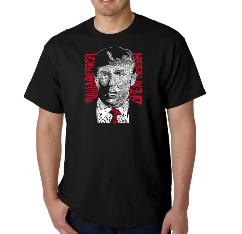 TRUMP Make America Great Again - Men's Word Art T-Shirt sold by LA Pop Art