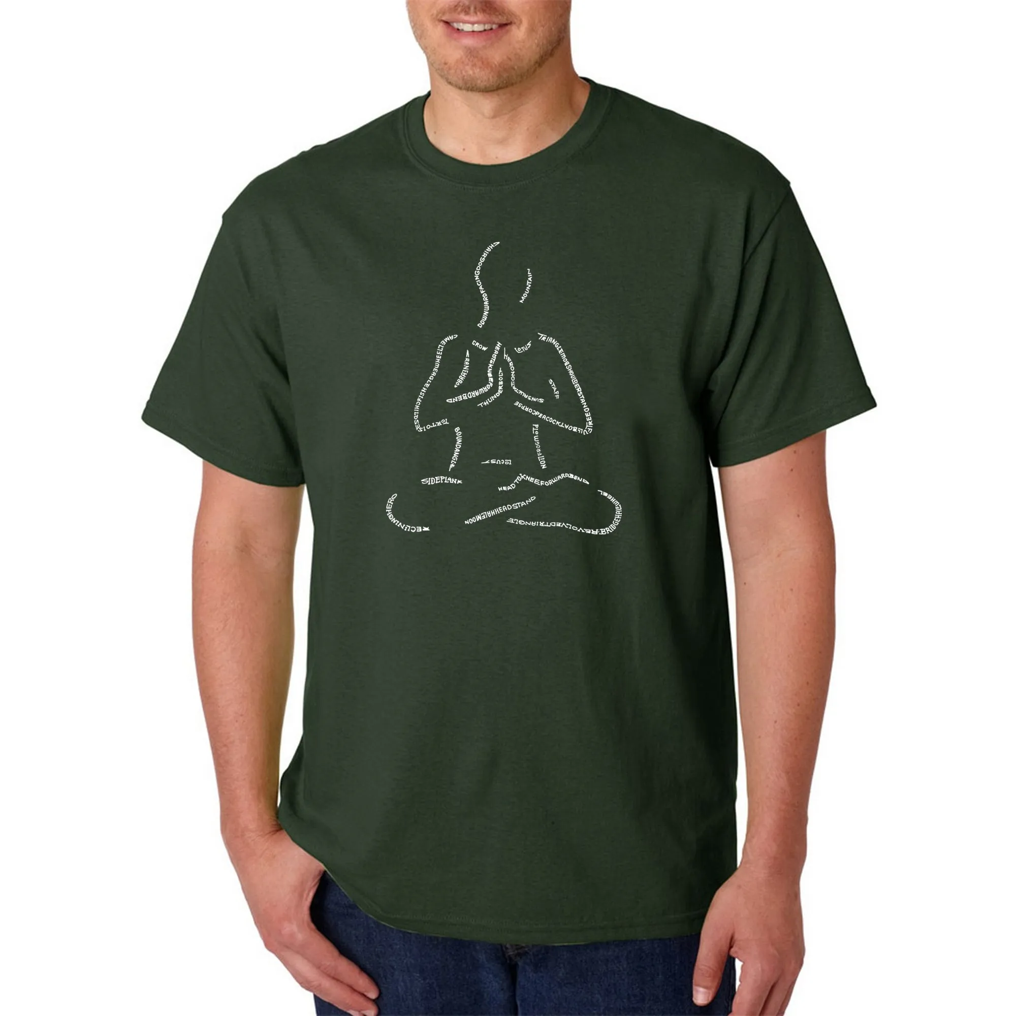 POPULAR YOGA POSES - Men's Word Art T-Shirt sold by LA Pop Art product image thumbnail 4