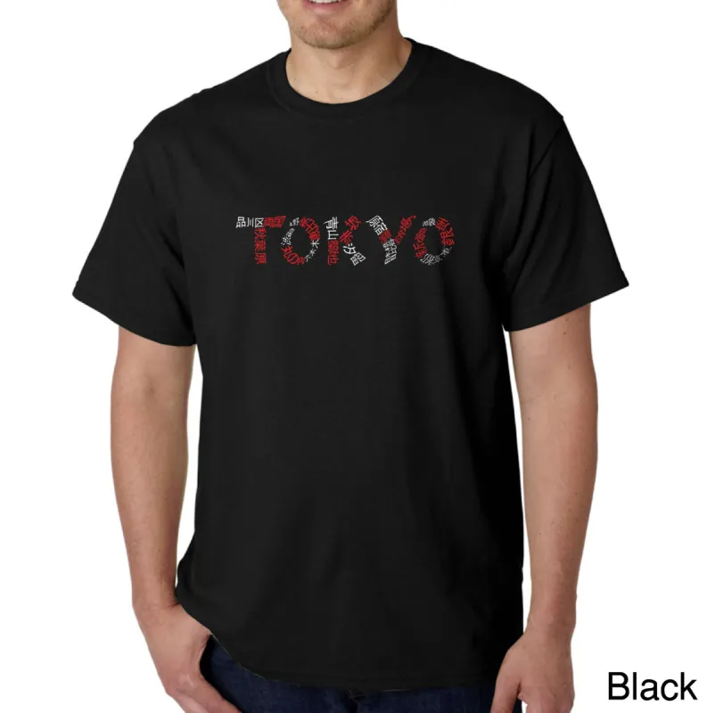 THE NEIGHBORHOODS OF TOKYO - Men's Word Art T-Shirt sold by LA Pop Art