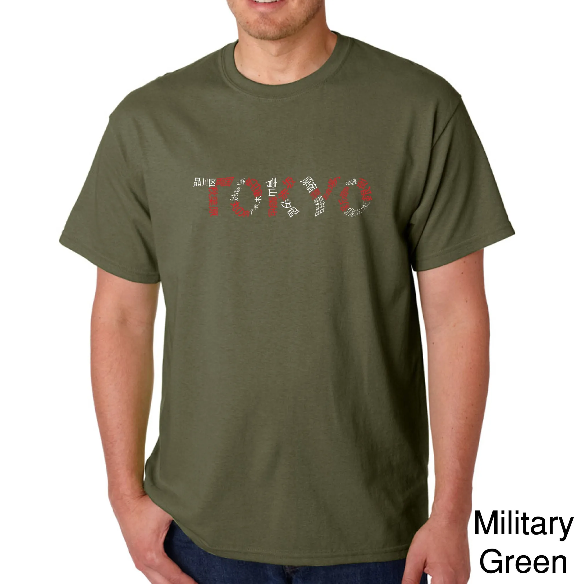 THE NEIGHBORHOODS OF TOKYO - Men's Word Art T-Shirt sold by LA Pop Art product image thumbnail 5