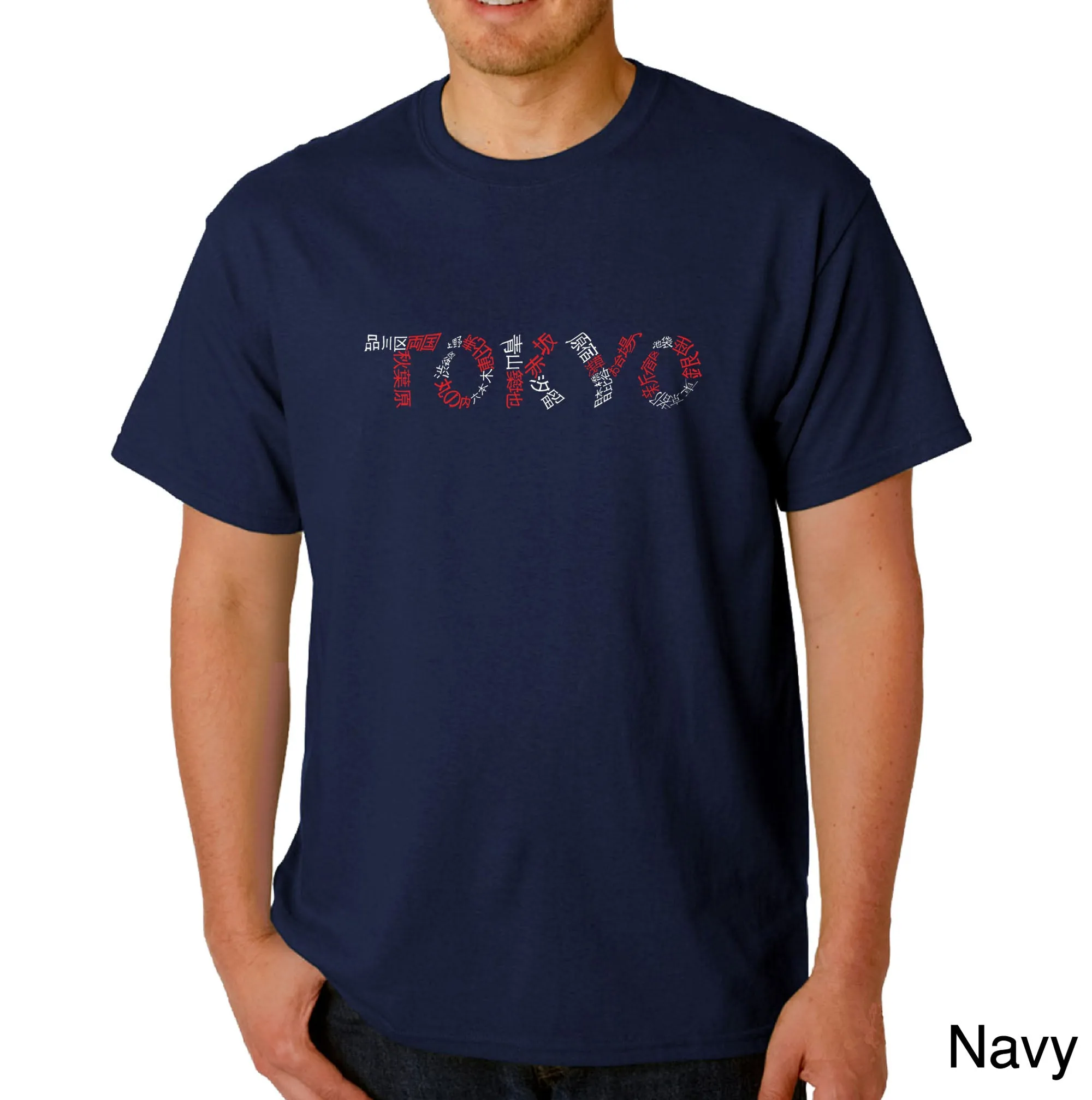 THE NEIGHBORHOODS OF TOKYO - Men's Word Art T-Shirt sold by LA Pop Art product image thumbnail 3