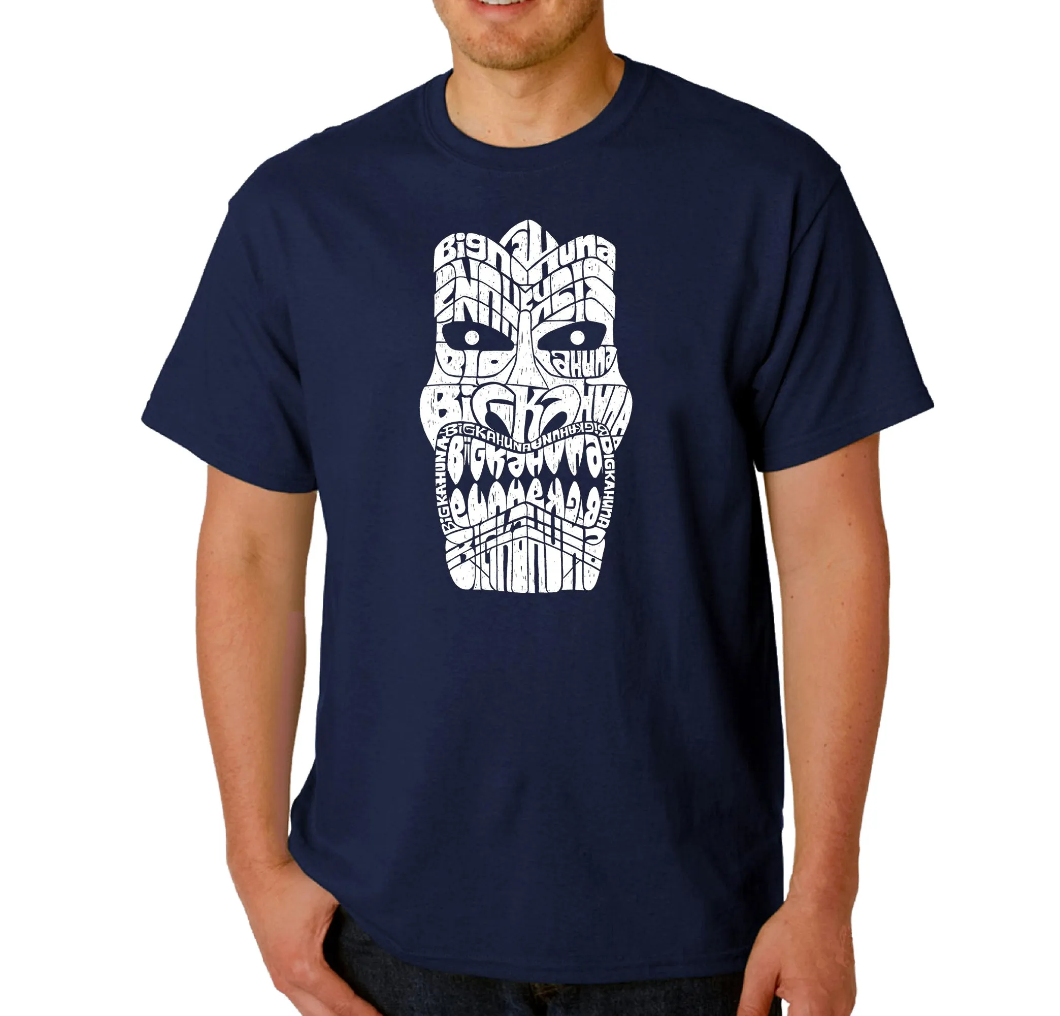 TIKI BIG KAHUNA - Men's Word Art T-Shirt sold by LA Pop Art product image thumbnail 3