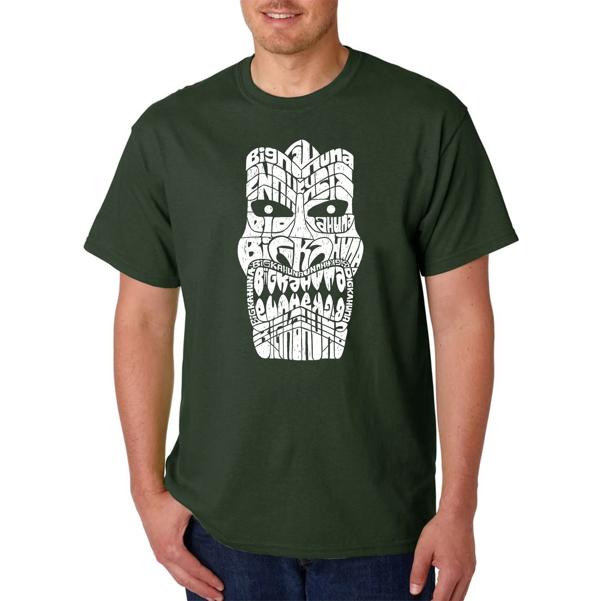 TIKI BIG KAHUNA - Men's Word Art T-Shirt sold by LA Pop Art product image thumbnail 4