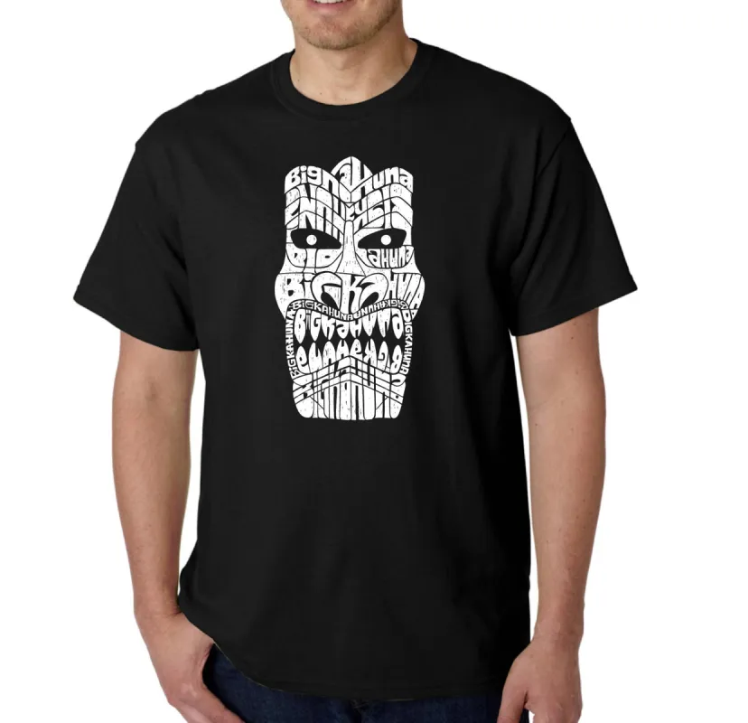 TIKI BIG KAHUNA - Men's Word Art T-Shirt sold by LA Pop Art