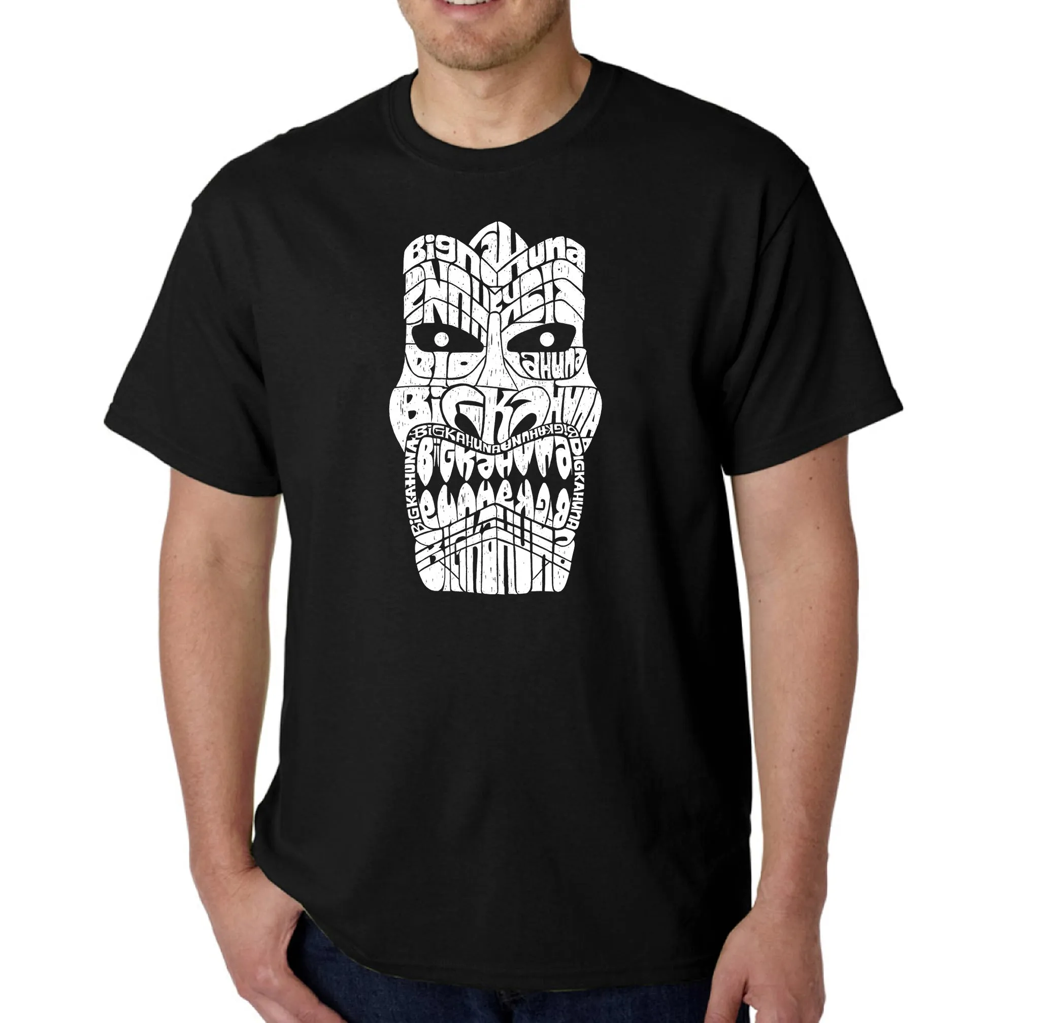 TIKI BIG KAHUNA - Men's Word Art T-Shirt sold by LA Pop Art