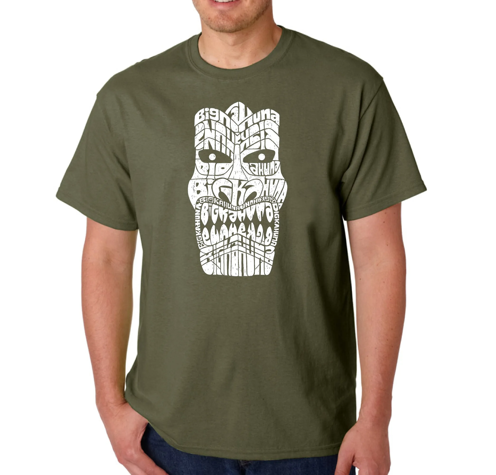TIKI BIG KAHUNA - Men's Word Art T-Shirt sold by LA Pop Art product image thumbnail 5