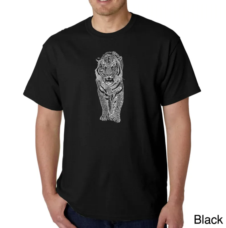 TIGER - Men's Word Art T-Shirt sold by LA Pop Art
