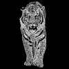 TIGER - Men's Word Art T-Shirt sold by LA Pop Art