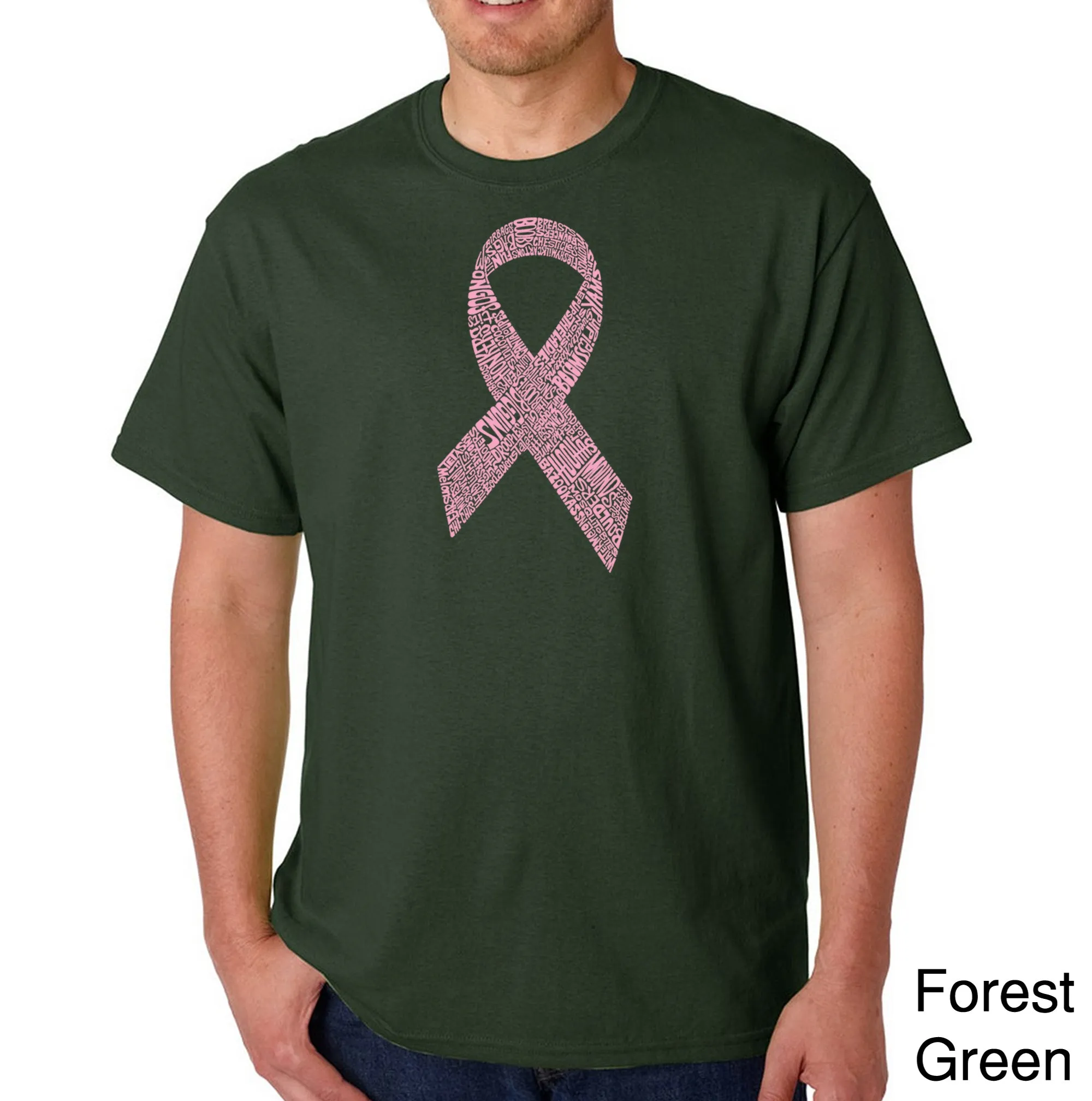 CREATED OUT OF 50 SLANG TERMS FOR BREASTS - Men's Word Art T-Shirt sold by LA Pop Art product image thumbnail 4