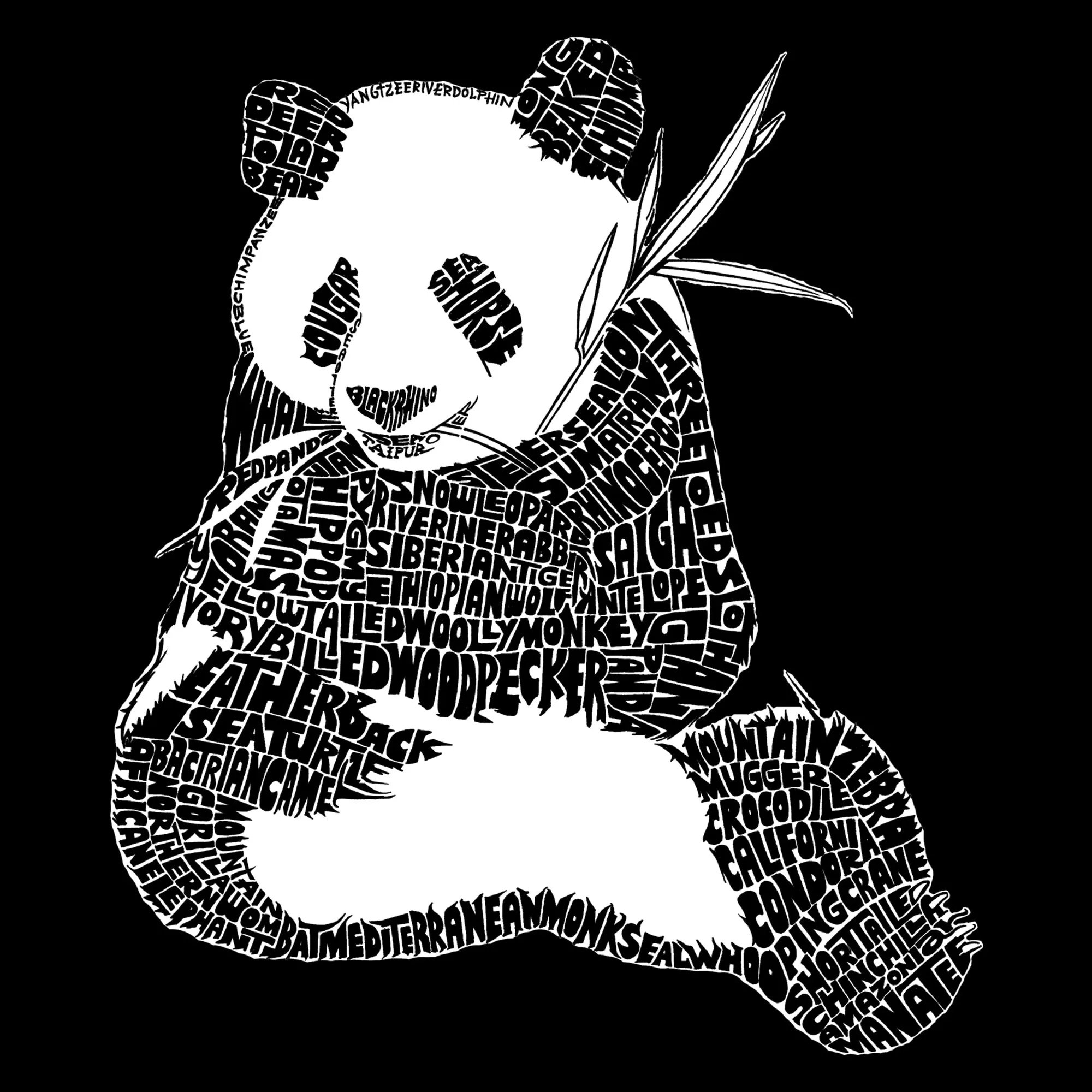 ENDANGERED SPECIES - Men's Word Art T-Shirt sold by LA Pop Art product image thumbnail 2