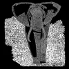 ELEPHANT - Men's Word Art T-Shirt sold by LA Pop Art