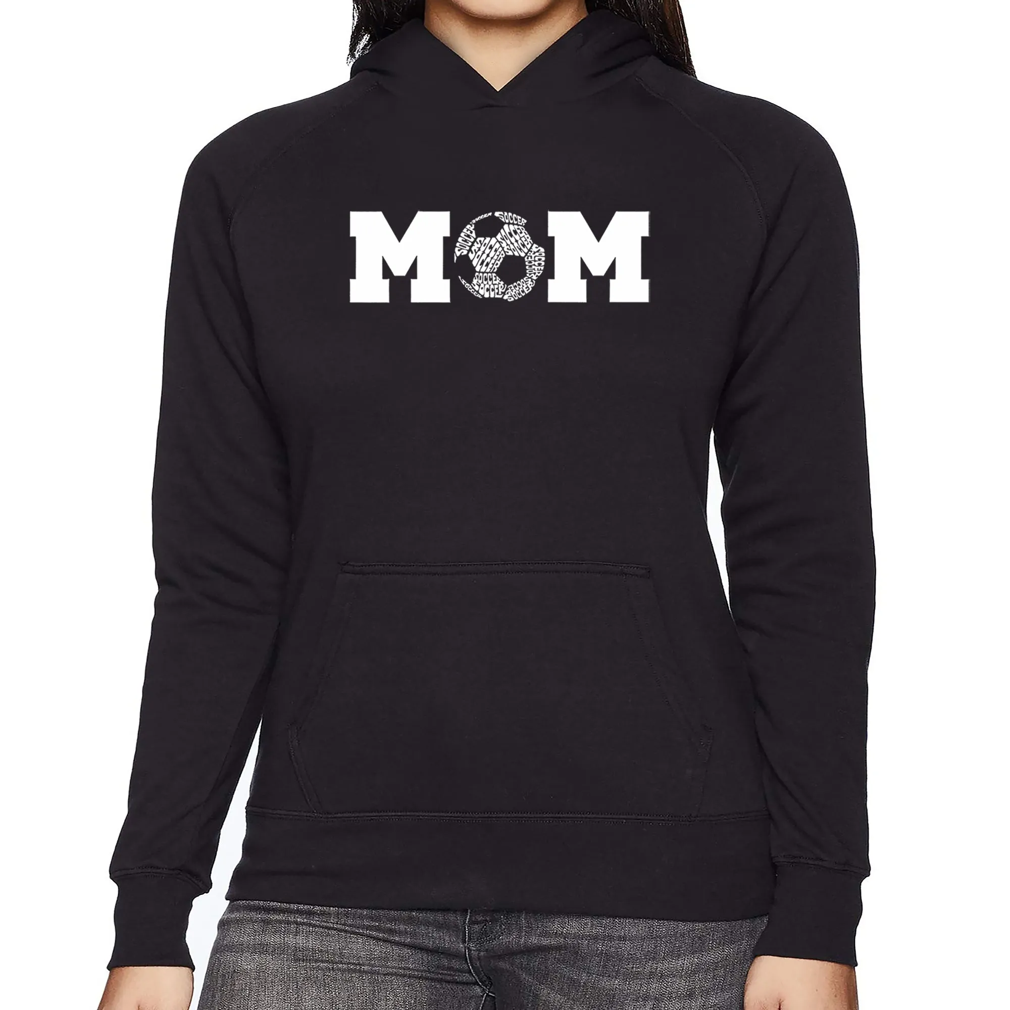 Soccer Mom - Women's Word Art Hooded Sweatshirt sold by LA Pop Art