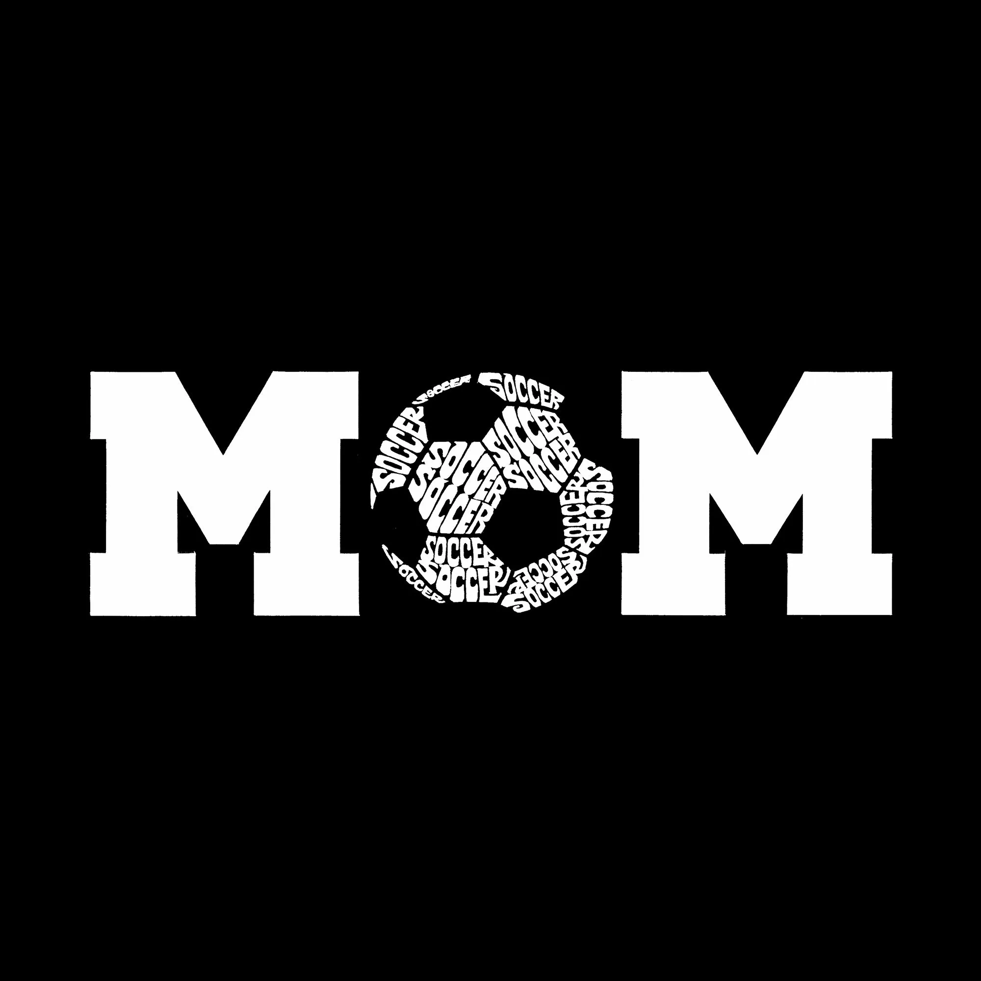 Soccer Mom - Women's Word Art Hooded Sweatshirt sold by LA Pop Art product image thumbnail 2