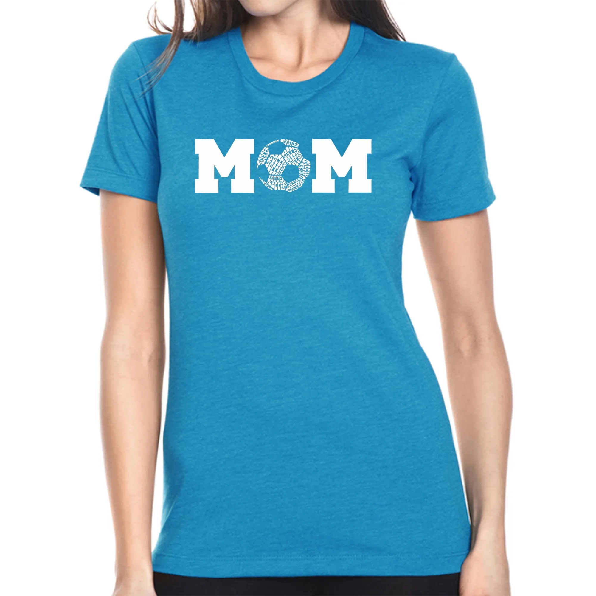 Soccer Mom - Women's Premium Blend Word Art T-Shirt sold by LA Pop Art product image thumbnail 4