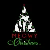 Meowy Christmas Tree - Men's Word Art Hooded Sweatshirt sold by LA Pop Art