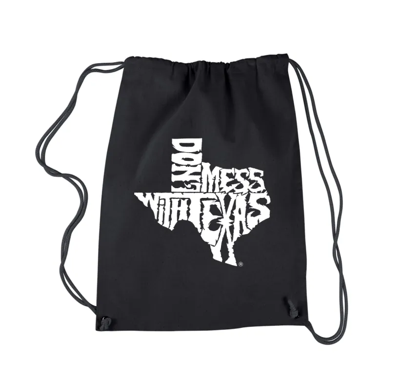 DONT MESS WITH TEXAS - Drawstring Backpack sold by LA Pop Art