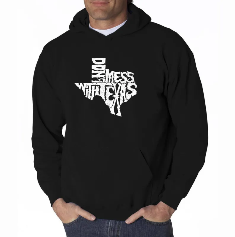 DONT MESS WITH TEXAS - Men's Word Art Hooded Sweatshirt sold by LA Pop Art
