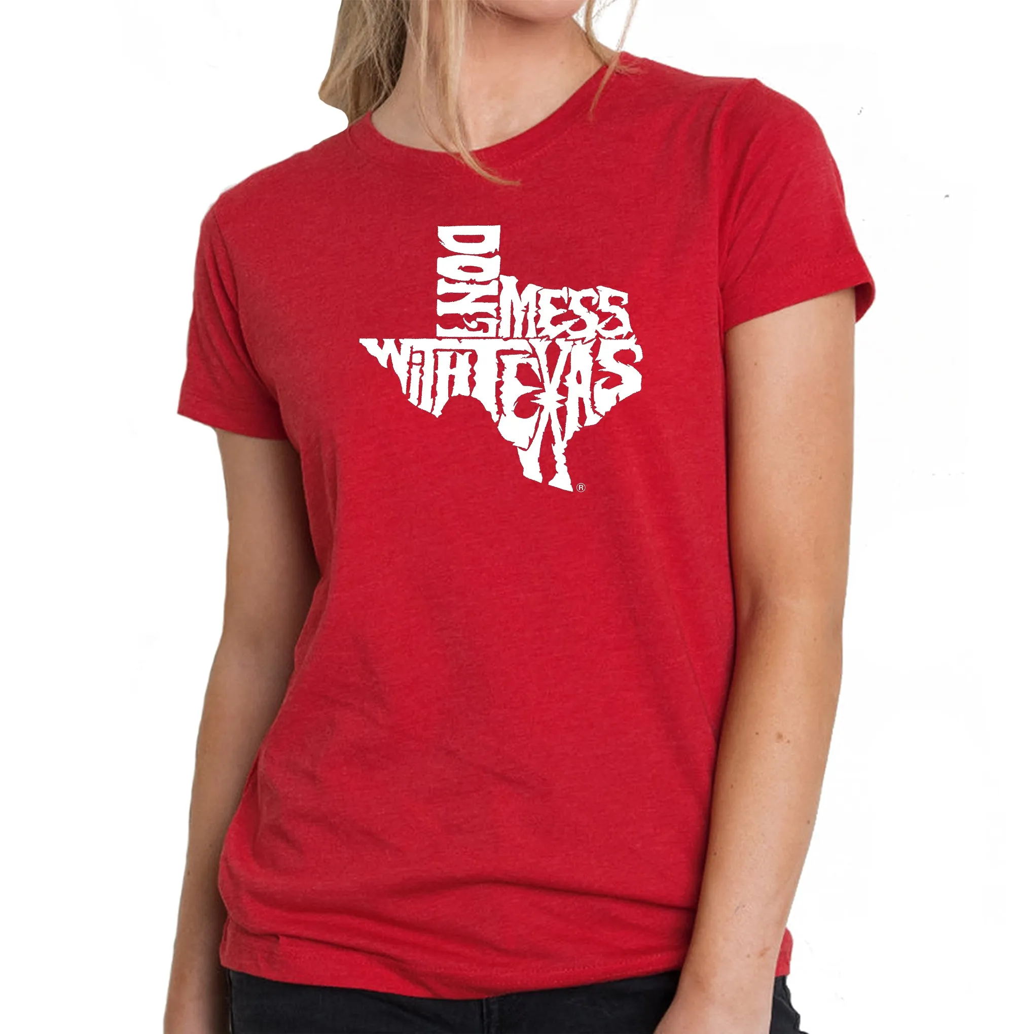 DONT MESS WITH TEXAS - Women's Premium Blend Word Art T-Shirt sold by LA Pop Art product image thumbnail 4