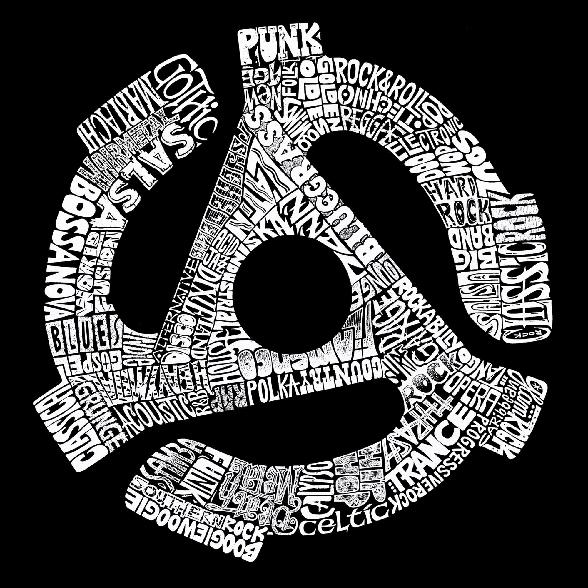 Record Adapter - Full Length Word Art Apron sold by LA Pop Art product image thumbnail 2