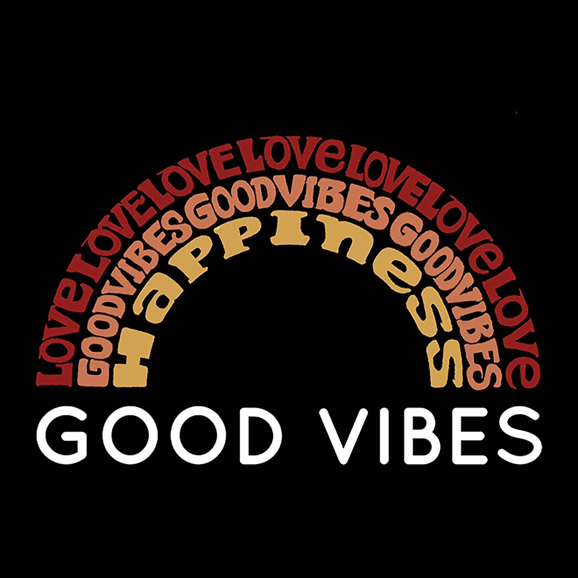 Good Vibes - Men's Word Art Tank Top sold by LA Pop Art product image thumbnail 2