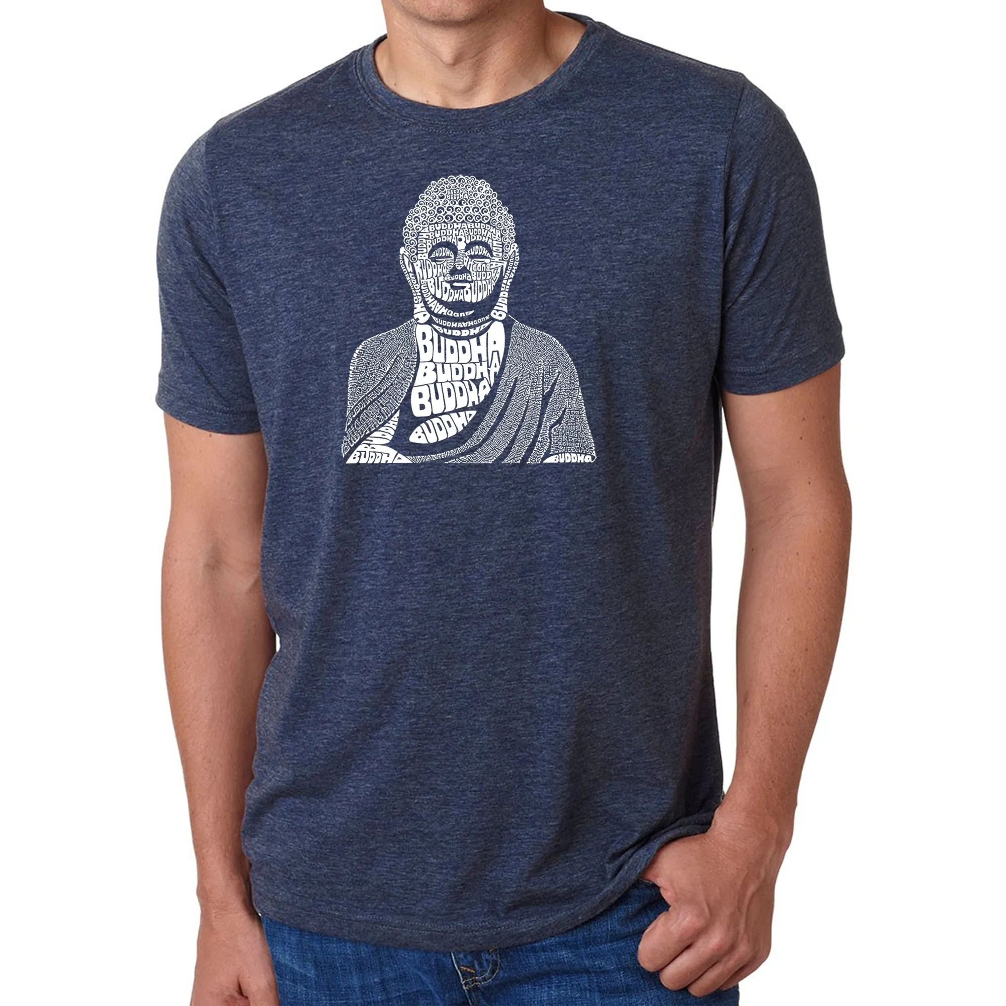 Buddha - Men's Premium Blend Word Art T-Shirt sold by LA Pop Art product image thumbnail 3