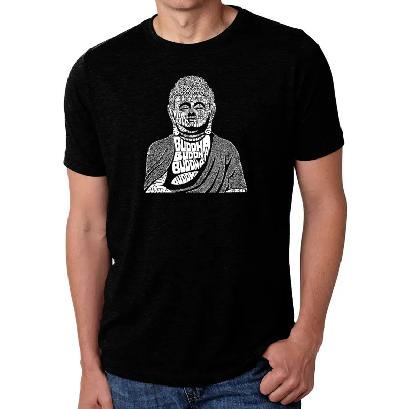 Buddha  - Men's Premium Blend Word Art T-Shirt sold by LA Pop Art