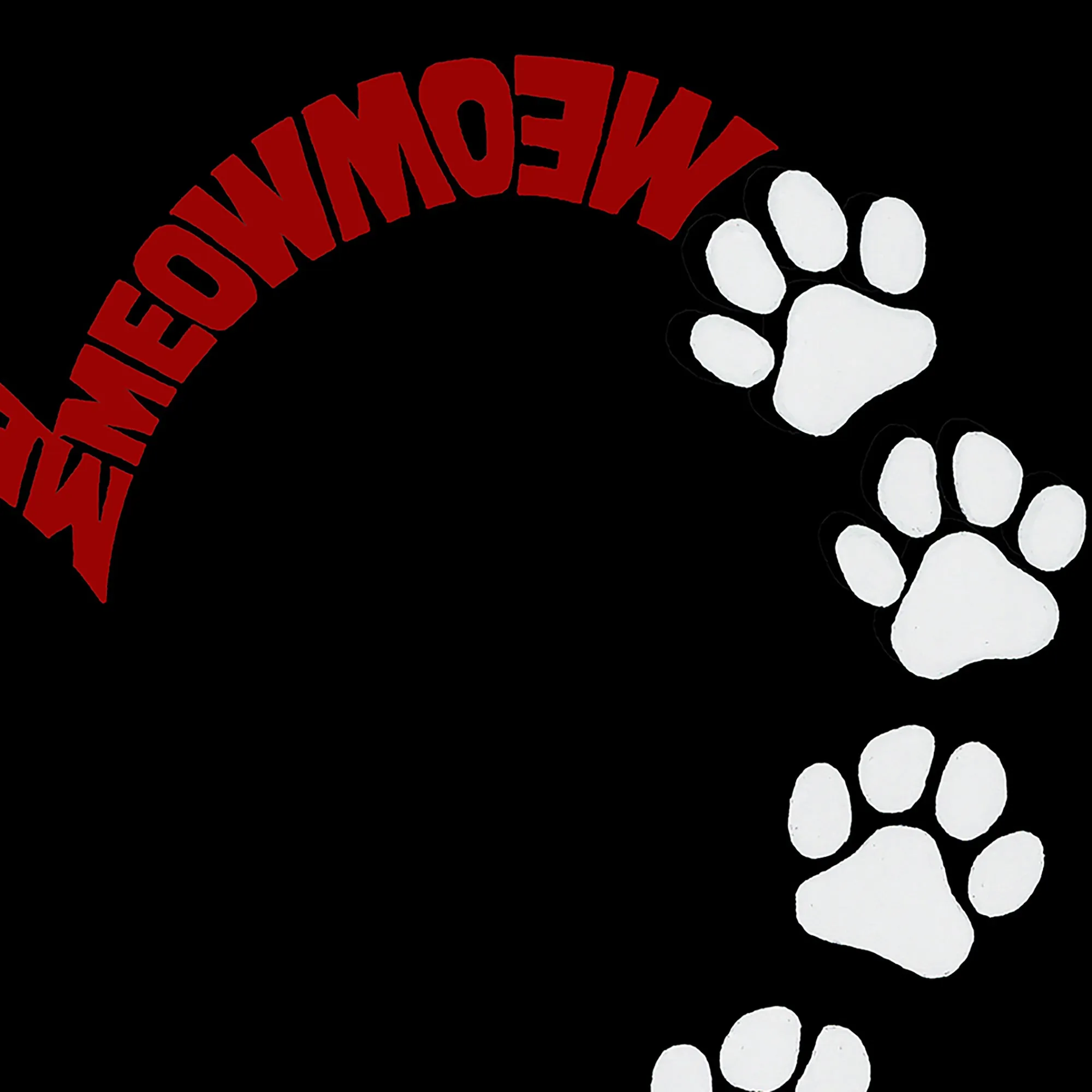 Meow Heart - Women's Plus Size Word Art T-Shirt sold by LA Pop Art product image thumbnail 3