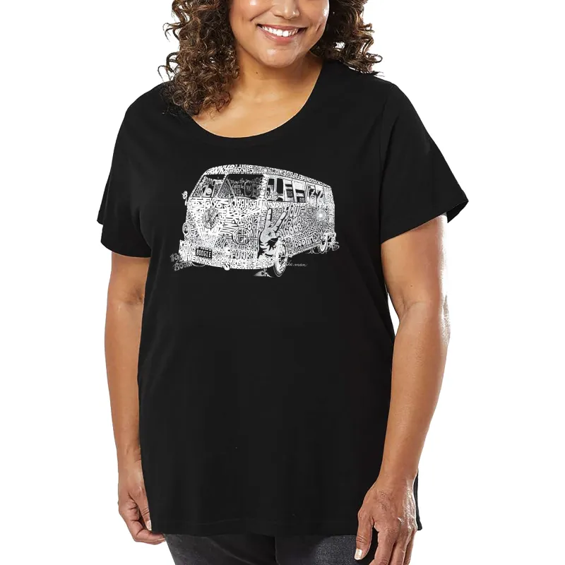 Women's Plus Size Word Art T-shirt - THE 70'S sold by LA Pop Art