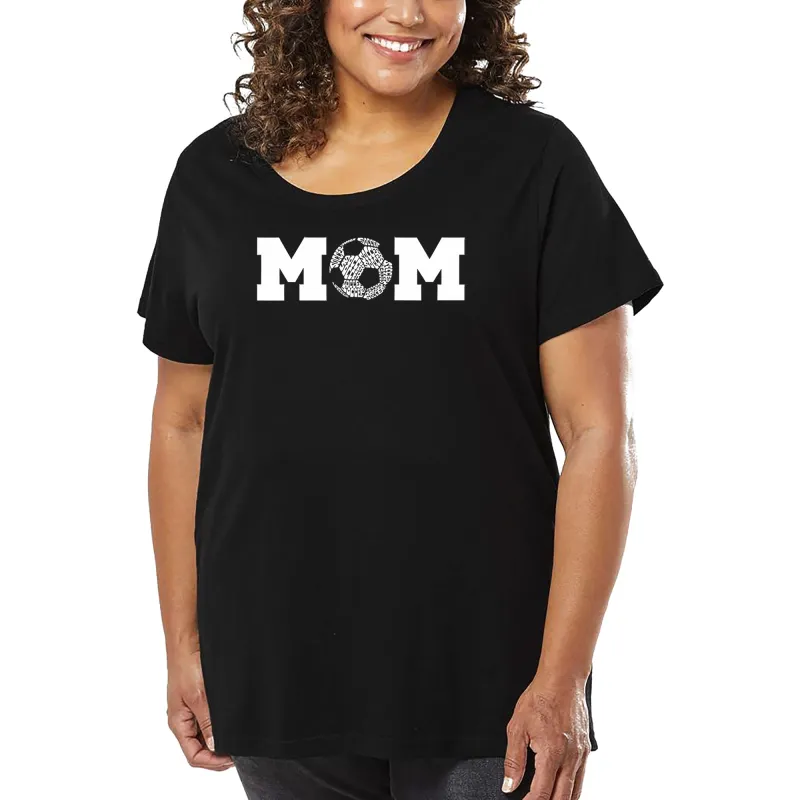 Soccer Mom - Women's Plus Size Word Art T-Shirt sold by LA Pop Art