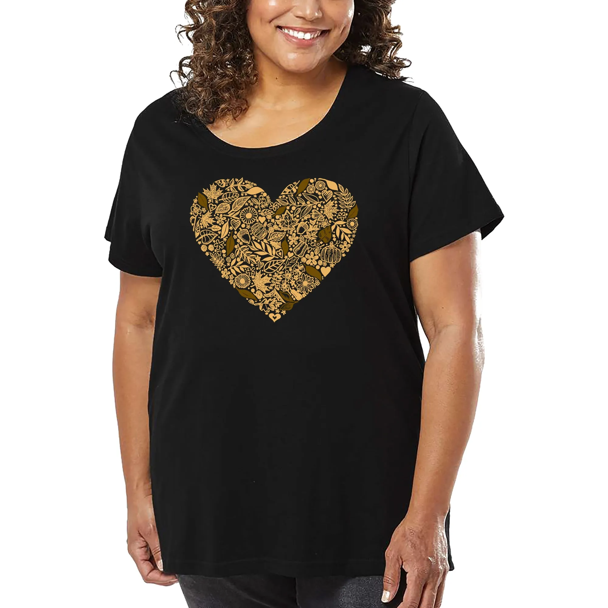 Fall Vibes - Women's Plus Size Word Art T-Shirt sold by LA Pop Art