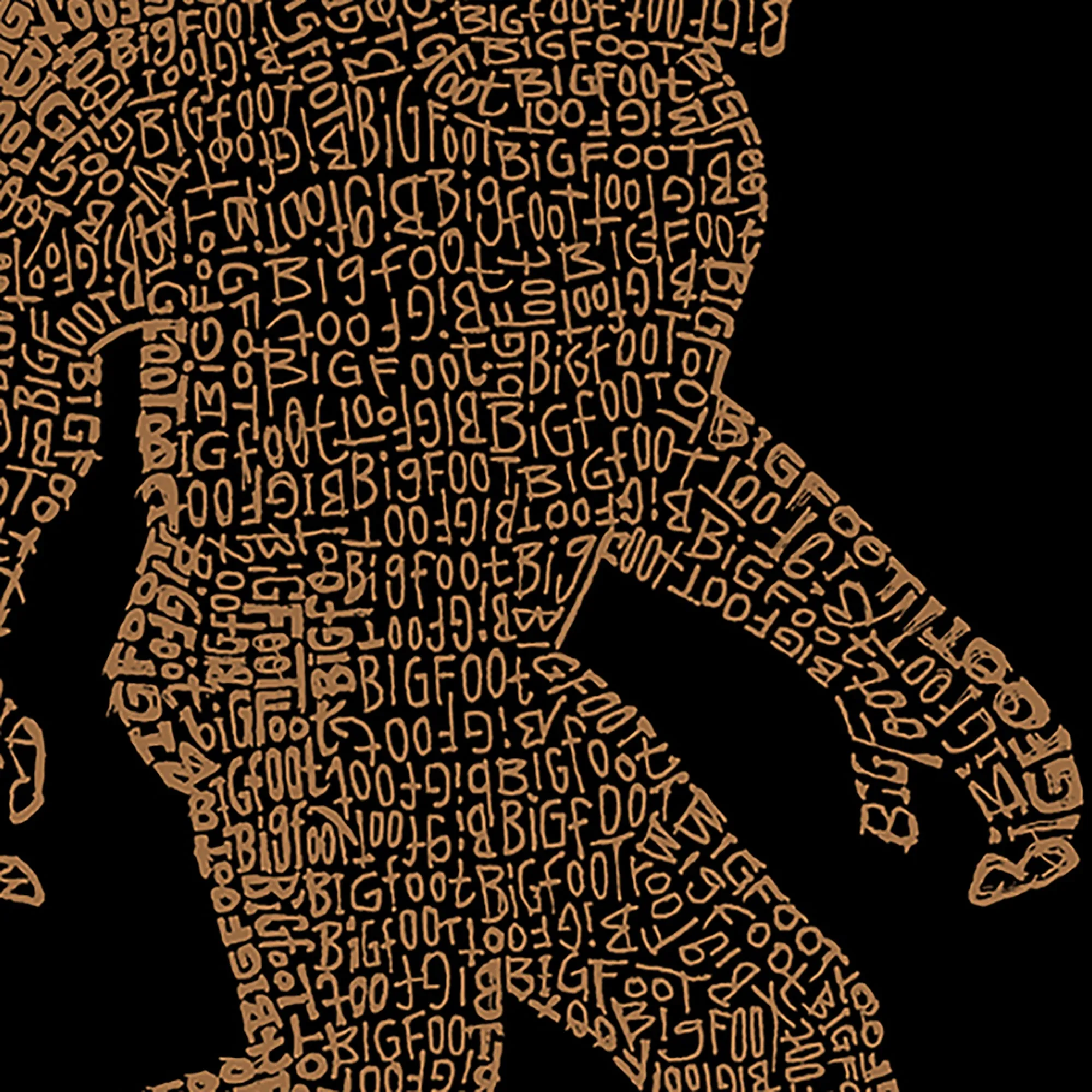 Bigfoot - Women's Plus Size Word Art T-Shirt sold by LA Pop Art product image thumbnail 3