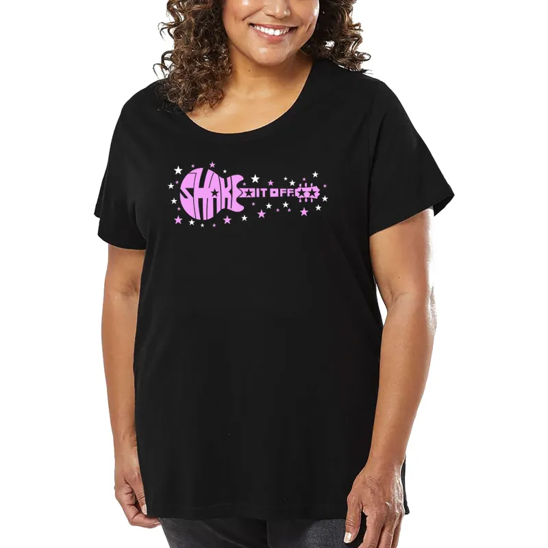Shake it Off - Women's Plus Size Word Art T-Shirt sold by LA Pop Art